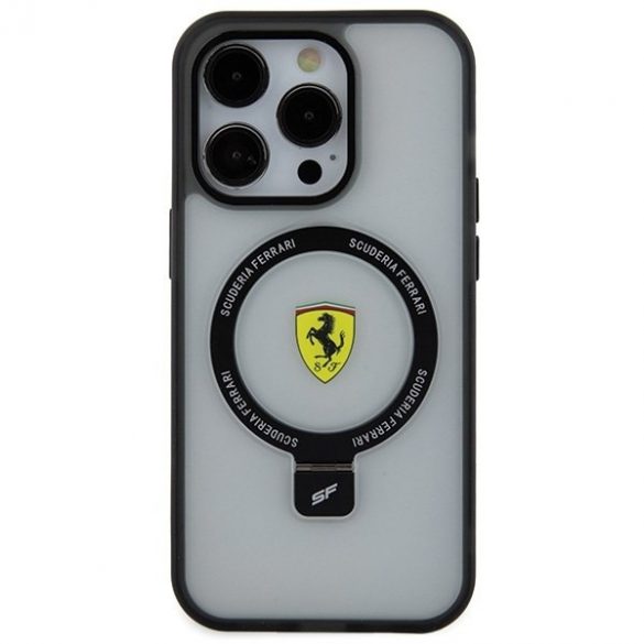 Ferrari FEHMP15XUSCAH iPhone 15 Pro Max 6.7 husă rigidă transparentă Ring Stand 2023 Collection MagSafe"