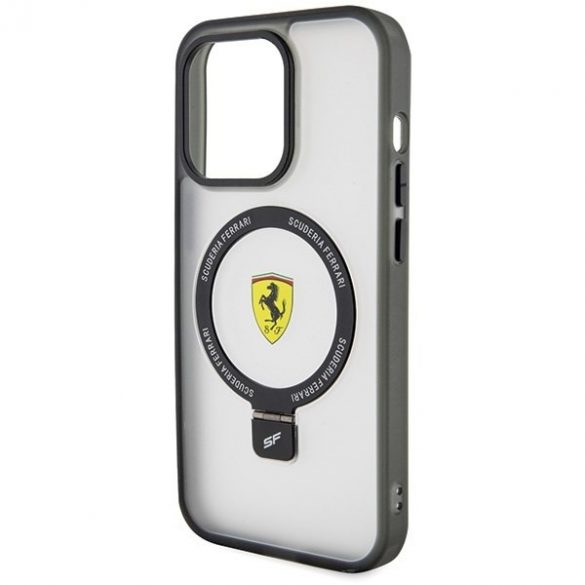 Ferrari FEHMP15XUSCAH iPhone 15 Pro Max 6.7 husă rigidă transparentă Ring Stand 2023 Collection MagSafe"