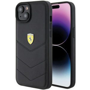 Ferrari FEHCP15MRDUK iPhone 15 Plus / 14 Plus 6.7" negru/negru hard Husă Quilted Metal Logo