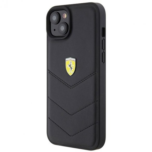 Ferrari FEHCP15MRDUK iPhone 15 Plus / 14 Plus 6.7" negru/negru hard Husă Quilted Metal Logo