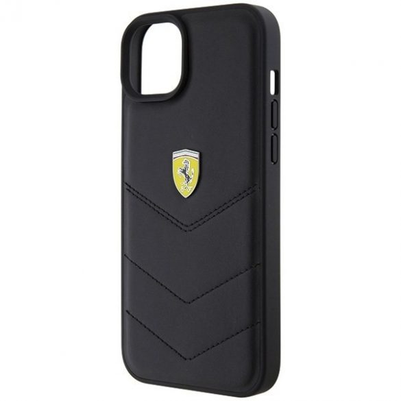 Ferrari FEHCP15MRDUK iPhone 15 Plus / 14 Plus 6.7" negru/negru hard Husă Quilted Metal Logo