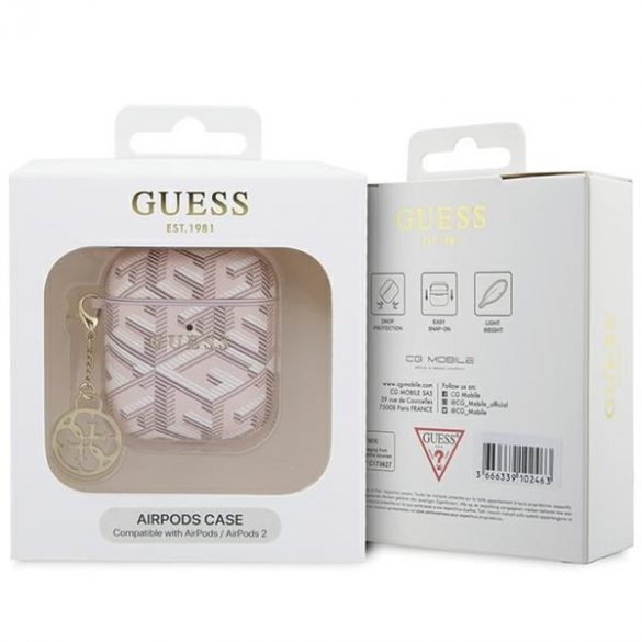 Husă Guess GUA2PGCE4CP AirPods 1/2 rożowy/roz GCube Charm