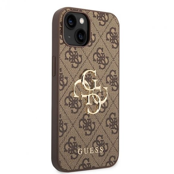 Guess GUHCP15M4GMGBR iPhone 15 Plus / 14 Plus 6.7" maro/maro hard Husă 4G Big Metal Logo