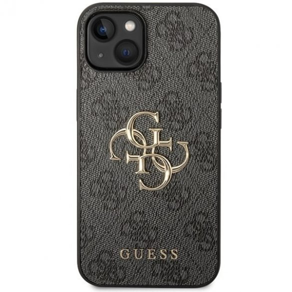 Guess GUHCP15S4GMGGR iPhone 15 / 14 / 13 6.1" gri/gri hard Husă 4G Big Metal Logo