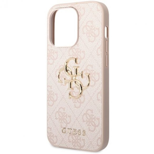 Guess GUHCP15X4GMGPI iPhone 15 Pro Max 6.7 rożowy/roz hardcase 4G Big Metal Logo"