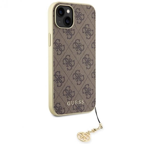 Guess GUHCP15SGF4GBR iPhone 15 / 14 / 13 6.1" maro/ maroHusătare 4G Charms Collection