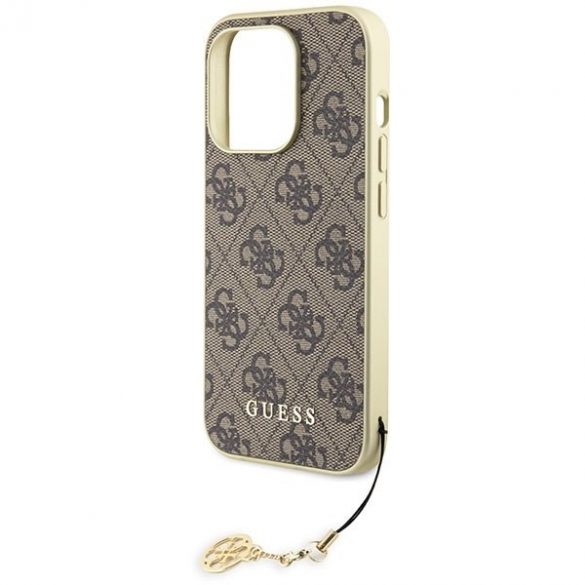 Guess GUHCP15LGF4GBR iPhone 15 Pro 6.1 maro/maro închis 4G Charms Collection"