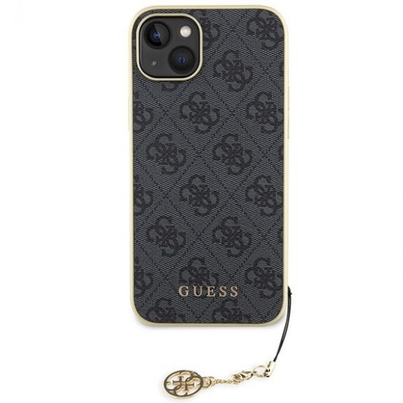 Guess GUHCP15MGF4GGR iPhone 15 Plus / 14 Plus husă rigidă szary/gri de 6,7 inchi 4G Charms Collection