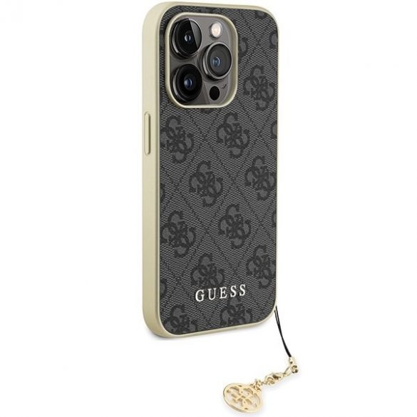 Guess GUHCP15LGF4GGR iPhone 15 Pro 6.1 gri/gri hard Husă 4G Charms Collection"