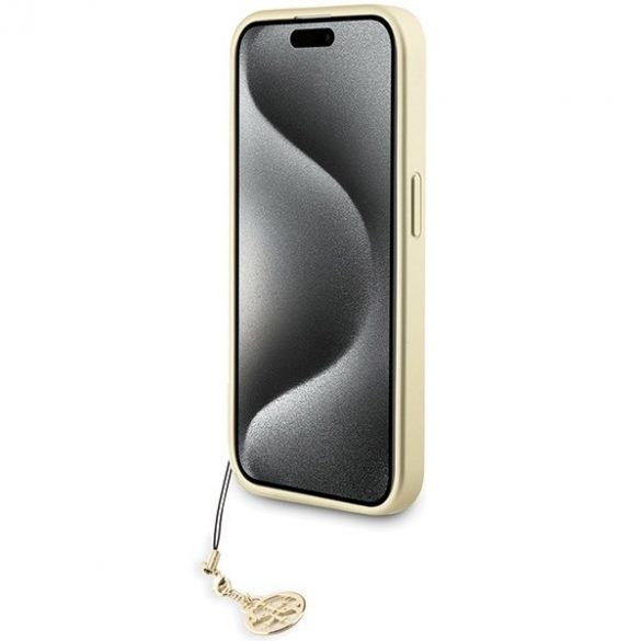 Guess GUHCP15LGF4GGR iPhone 15 Pro 6.1 gri/gri hard Husă 4G Charms Collection"