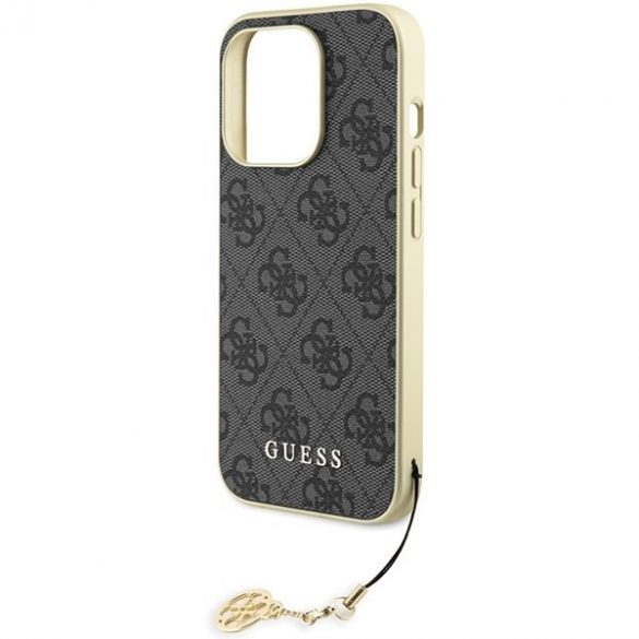 Guess GUHCP15LGF4GGR iPhone 15 Pro 6.1 gri/gri hard Husă 4G Charms Collection"