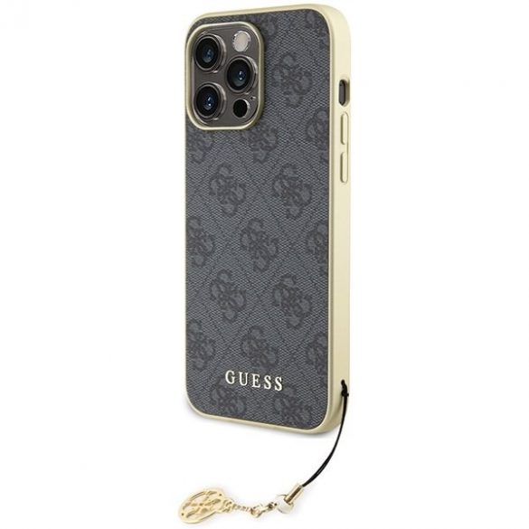 Guess GUHCP15XGF4GGR iPhone 15 Pro Max 6.7 szary/gri husă rigidă 4G Charms Collection"