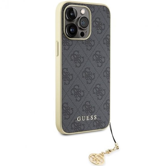 Guess GUHCP15XGF4GGR iPhone 15 Pro Max 6.7 szary/gri husă rigidă 4G Charms Collection"