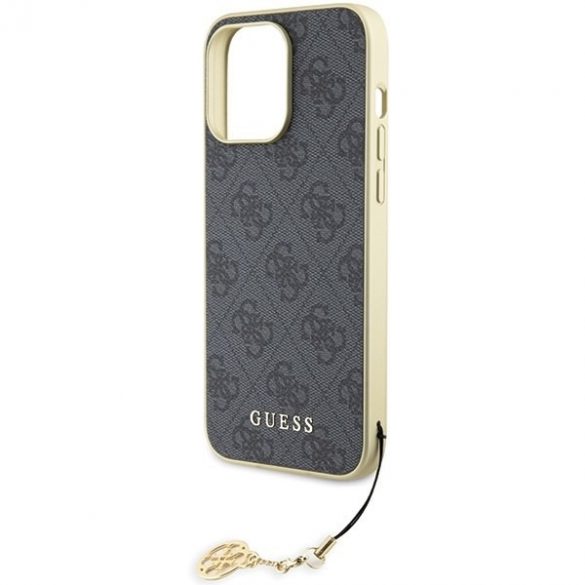 Guess GUHCP15XGF4GGR iPhone 15 Pro Max 6.7 szary/gri husă rigidă 4G Charms Collection"