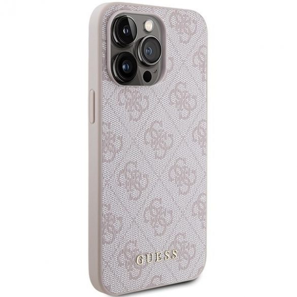 Guess GUHCP15XG4GFPI iPhone 15 Pro Max 6.7 roz/roz hard Husă 4G Metal Gold Logo"