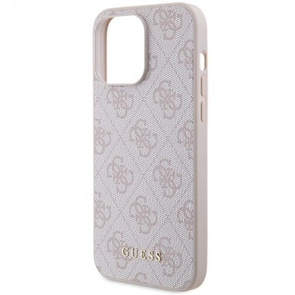 Guess GUHCP15XG4GFPI iPhone 15 Pro Max 6.7 roz/roz hard Husă 4G Metal Gold Logo"