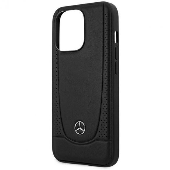 Mercedes MEHCP15LARMBK iPhone 15 Pro 6.1 negru / negru hard Husă piele Urban"