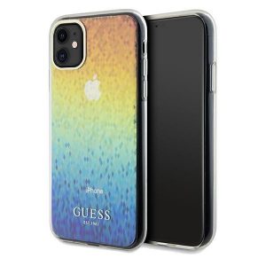 Guess GUHCN61HDECMI iPhone 11 / Xr 6.1 wielokolorowy hardcase IML Faceted Mirror Disco Iridescent"