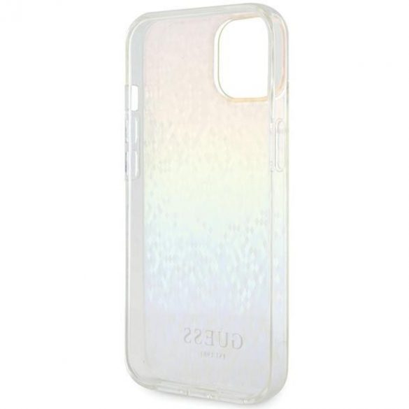 Guess GUHCP12MHDECMI iPhone 12/12 Pro 6.1 husă rigidă cu oglindă fațetată IML Disco Iridescent"