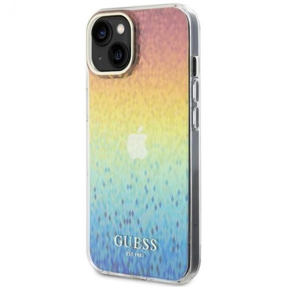 Guess GUHCP15SHDECMI iPhone 15 / 14 / 13 6.1" wielokolorowy hardcase IML Faceted Mirror Disco Iridescent