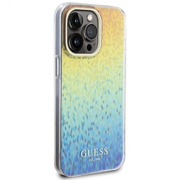 Guess GUHCP15XHDECMI iPhone 15 Pro Max 6.7 wielokolorowy hardcase IML Faceted Mirror Disco Iridescent"