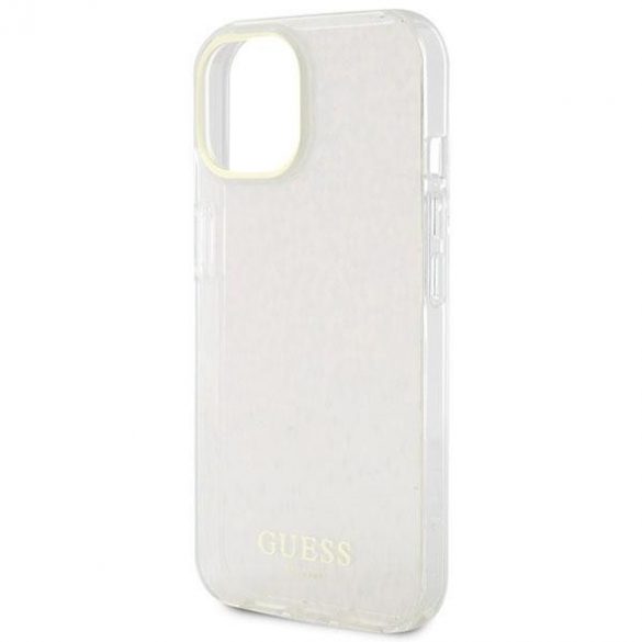 Guess GUHCP15SHDECMP iPhone 15 / 14 / 13 6.1" rożowy/roz hardcase IML Faceted Mirror Disco Iridescent