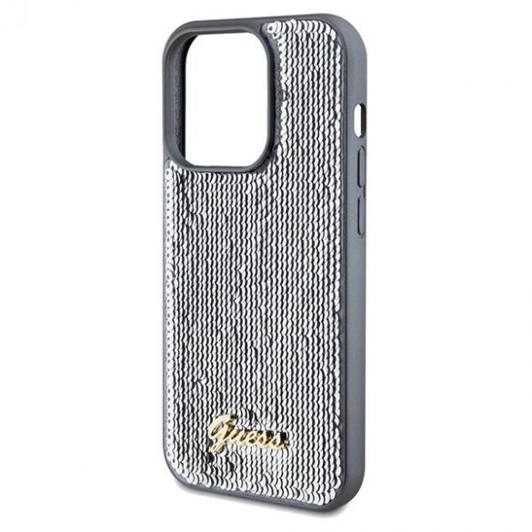 Guess GUHCP14XPSFDGSS iPhone 14 Pro Max 6.7 srebrny/argintiu hardcase Sequin Script Metal"