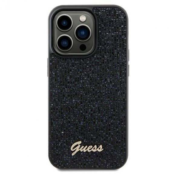 Guess GUHCP13LPMSDGSK iPhone 13 Pro / 13 6.1 carcasă rigidă/neagră Disco Metal Script"