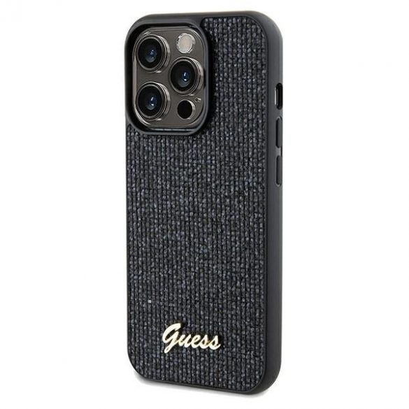 Guess GUHCP13XPMSDGSK iPhone 13 Pro Max 6.7 negru / negru hard Husă Disco Metal Script"