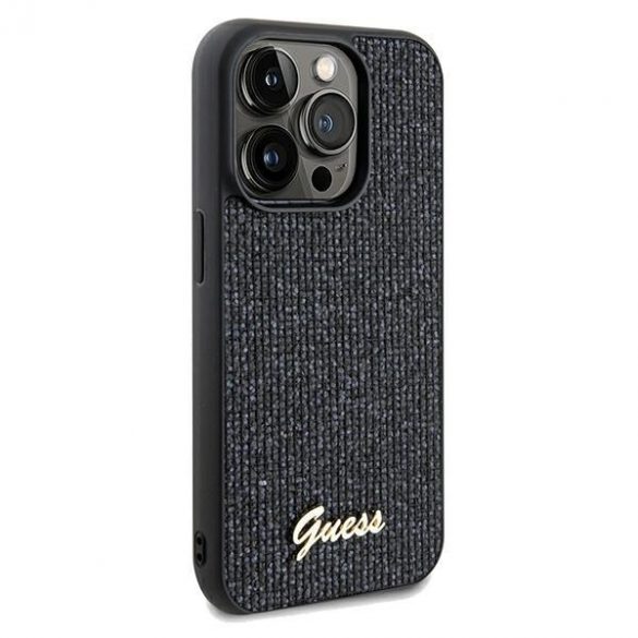 Guess GUHCP13XPMSDGSK iPhone 13 Pro Max 6.7 negru / negru hard Husă Disco Metal Script"