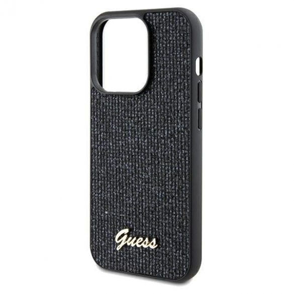 Guess GUHCP13XPMSDGSK iPhone 13 Pro Max 6.7 negru / negru hard Husă Disco Metal Script"