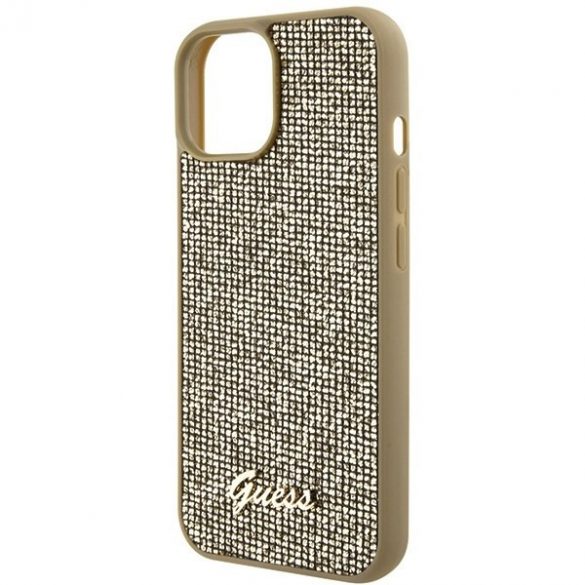 Guess GUHCP15SPMSDGSD iPhone 15 / 14 / 13 6.1" złoty/gold hardcase Disco Metal Script