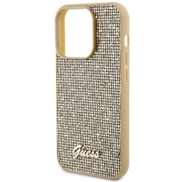 Guess GUHCP15LPMSDGSD iPhone 15 Pro 6,1 złoty/auriu hardcase Disco Metal Script"