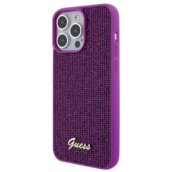 Guess GUHCP15XPMSDGSF iPhone 15 Pro Max 6.7 fuksja/fuschia hardcase Disco Metal Script"