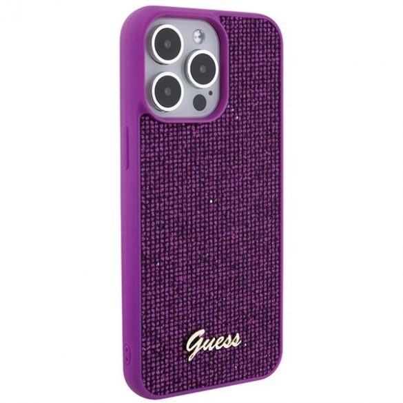 Guess GUHCP15XPMSDGSF iPhone 15 Pro Max 6.7 fuksja/fuschia hardcase Disco Metal Script"