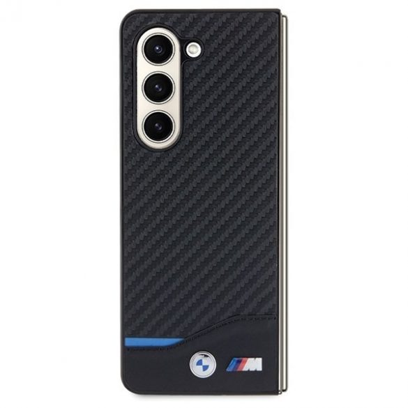 BMW BMHCZFD522NBCK Z Fold5 F946 czarny/negru Piele Carbon