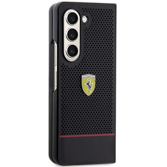 Ferrari FEHCZFD5PSEK Z Fold5 F946 carcasă rigidă neagră Linie perforată