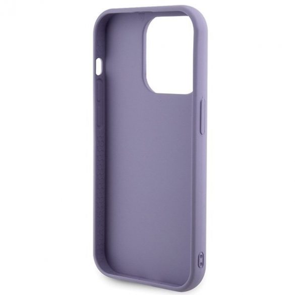 Guess GUHCP15LPSFDGSU iPhone 15 Pro 6.1 husă rigidă fioletowy/violet Sequin Script Metal"