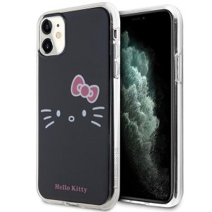 Hello Kitty HKHCN61HKHLK iPhone 11 / Xr 6.1 negru / negru hard Husă IML Kitty Face"