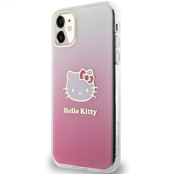 Hello Kitty HKHCN61HDGKEP iPhone 11 / Xr 6.1 rożowy/roz husă rigidă IML Gradient Electrop Kitty Head"