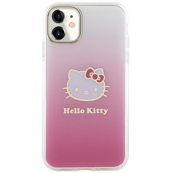 Hello Kitty HKHCN61HDGKEP iPhone 11 / Xr 6.1 rożowy/roz husă rigidă IML Gradient Electrop Kitty Head"