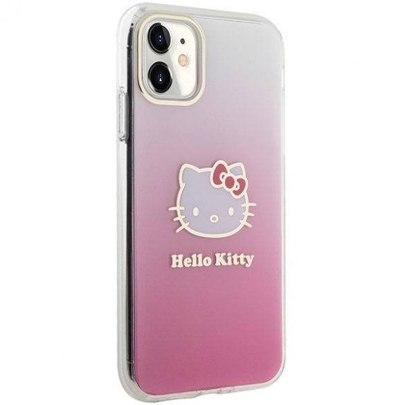 Hello Kitty HKHCN61HDGKEP iPhone 11 / Xr 6.1 rożowy/roz husă rigidă IML Gradient Electrop Kitty Head"