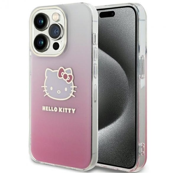 Hello Kitty HKHCP14LHDGKEP iPhone 14 Pro 6.1 husă rigidă rożowy/roz IML Gradient Electrop Kitty Head"