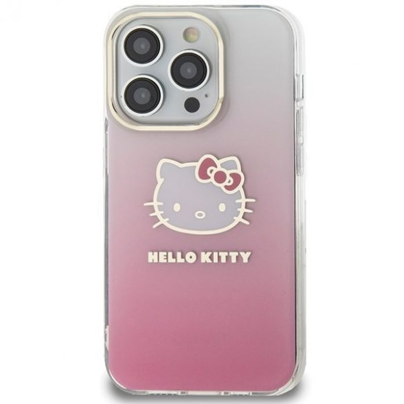 Hello Kitty HKHCP14LHDGKEP iPhone 14 Pro 6.1 husă rigidă rożowy/roz IML Gradient Electrop Kitty Head"