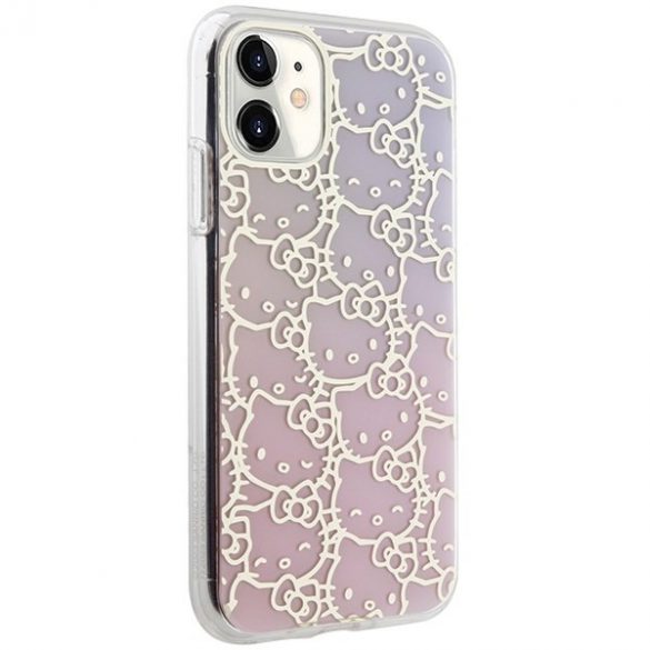 Hello Kitty HKHCN61HCHPEP iPhone 11 / Xr 6.1 husă rigidă rożowy/roz IML Gradient Electrop Crowded Kitty Head"