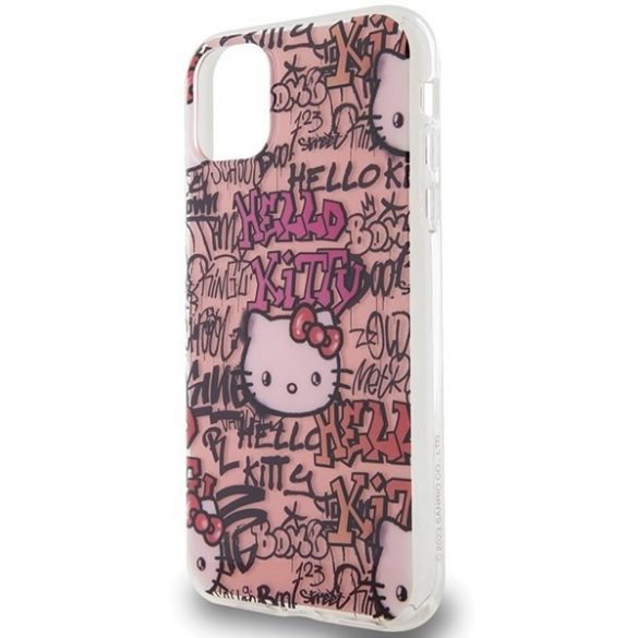 Hello Kitty HKHCN61HDGPTP iPhone 11 / Xr 6.1 rożowy/roz hardcase IML Tags Graffiti"