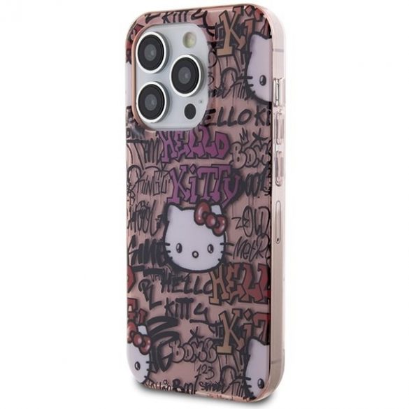 Hello Kitty HKHCP13XHDGPTP iPhone 13 Pro Max 6.7 rożowy/roz Etichete IML IML Graffiti"