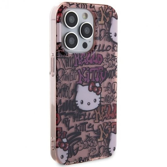 Hello Kitty HKHCP13XHDGPTP iPhone 13 Pro Max 6.7 rożowy/roz Etichete IML IML Graffiti"