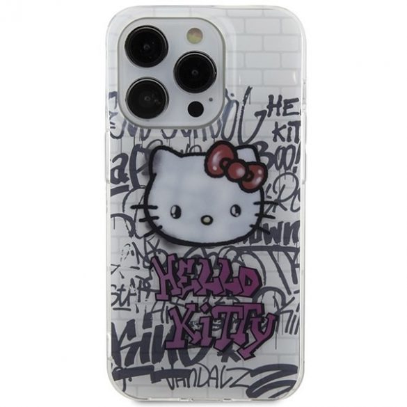 Hello Kitty HKHCP13LHDGPHT iPhone 13 Pro / 13 6.1 biały/alb hardcase IML Kitty On Bricks Graffiti"