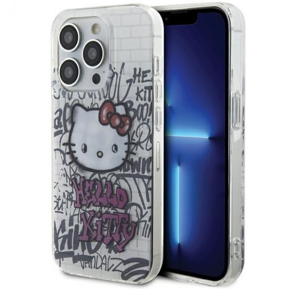 Hello Kitty HKHCP13XHDGPHT iPhone 13 Pro Max 6.7 biały/alb hardcase IML Kitty On Bricks Graffiti"